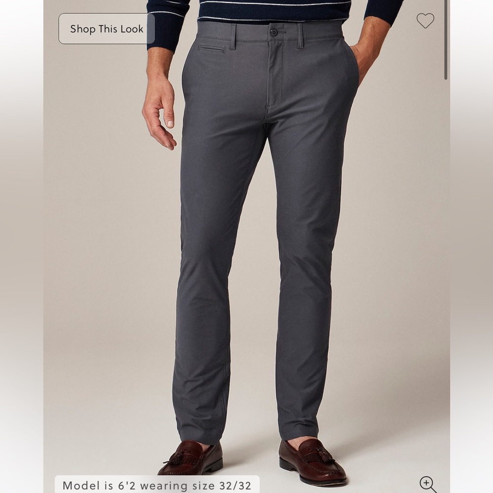 J.Crew 484 Slim-fit tech pant 30/32 Atlantic Slate